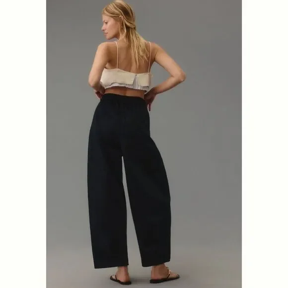 Anthropologie Maeve Curve Poplin Barrel Pants - Picture 3 of 5